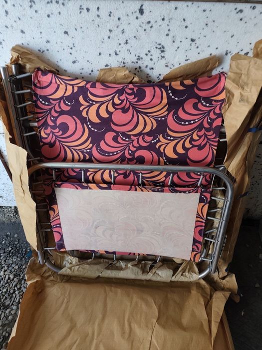 Łóżko polowe rozkładane  PRL  NOWE