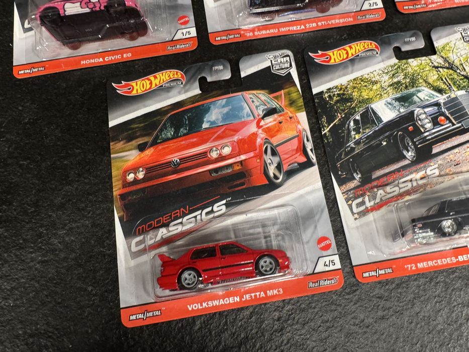 Hot Wheels zestaw Modern Classics 2020 Civic Kitty Impreza 22B VW Jett