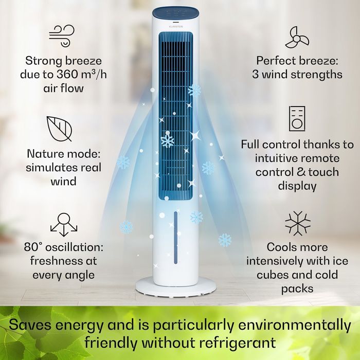 Klimator Klarstein Mistral 50 W biały