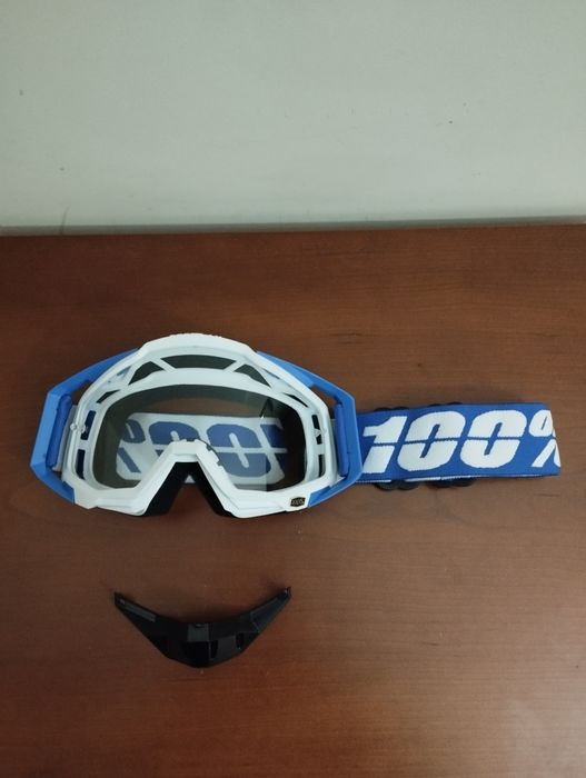 Óculos motocross 100% e Leatt