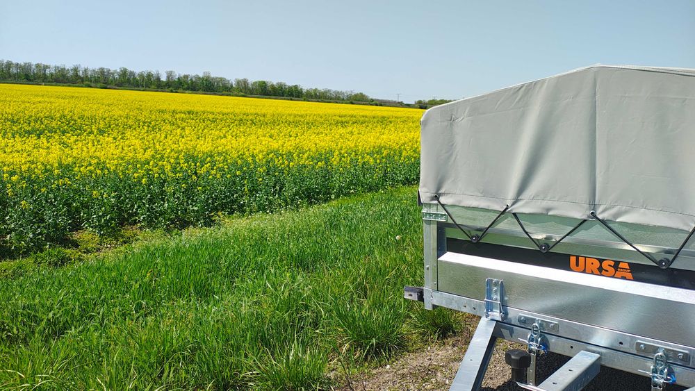 Причіп 2000х1250 оцинкований,  одновісний.