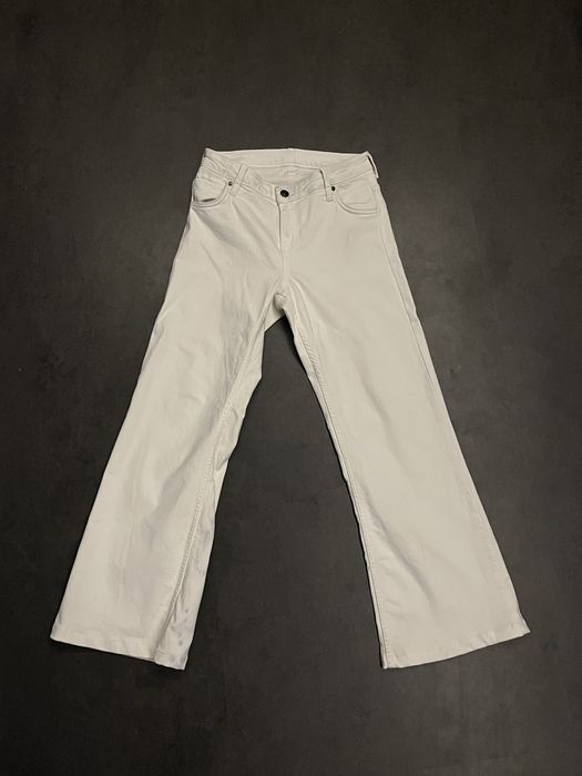 Белые архив джинсы клеш
