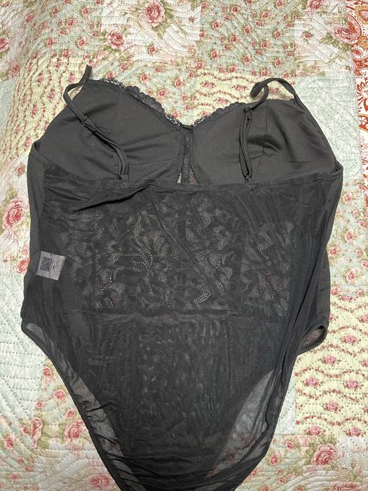 Czarne body z fiszbinami xl
