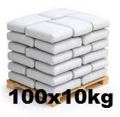 Sól drogowa PALETA worki 100x10kg 1000KG kamienna GRUBA wysyłka gratis