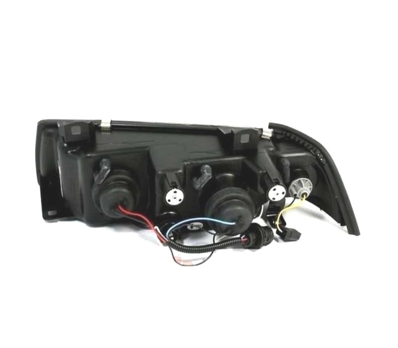 FARÓIS BMW E36 90-99 FUNDO PRETO ANGEL EYES