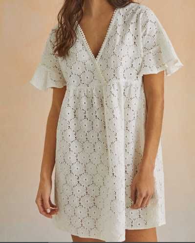 Vestido bordado Women Secret (branco) NOVO POR ESTREAR