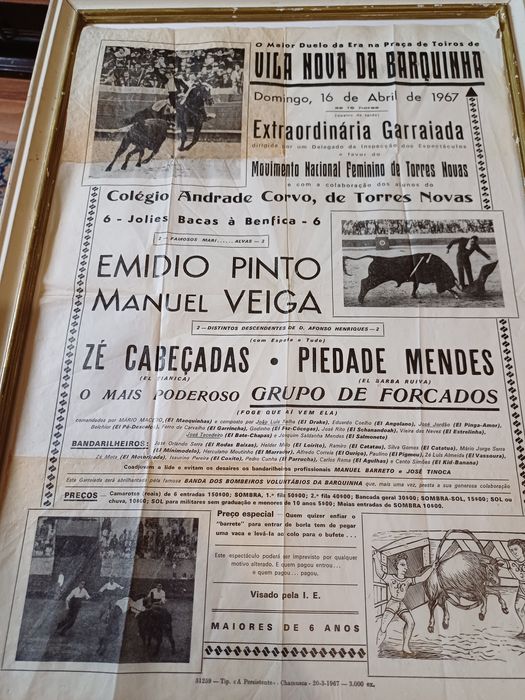 Cartaz tourada  Barquinha