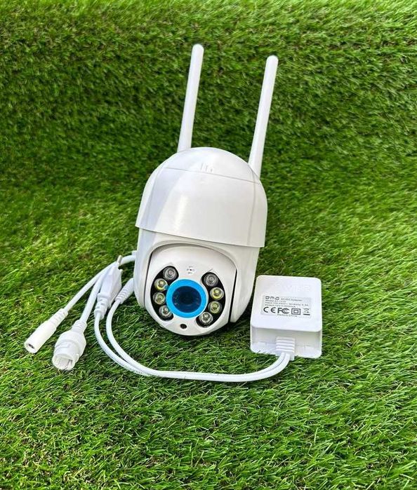 Якісна камера Icsee відеонагляду 4мп WIFI IP ptz поворотна вулична А6