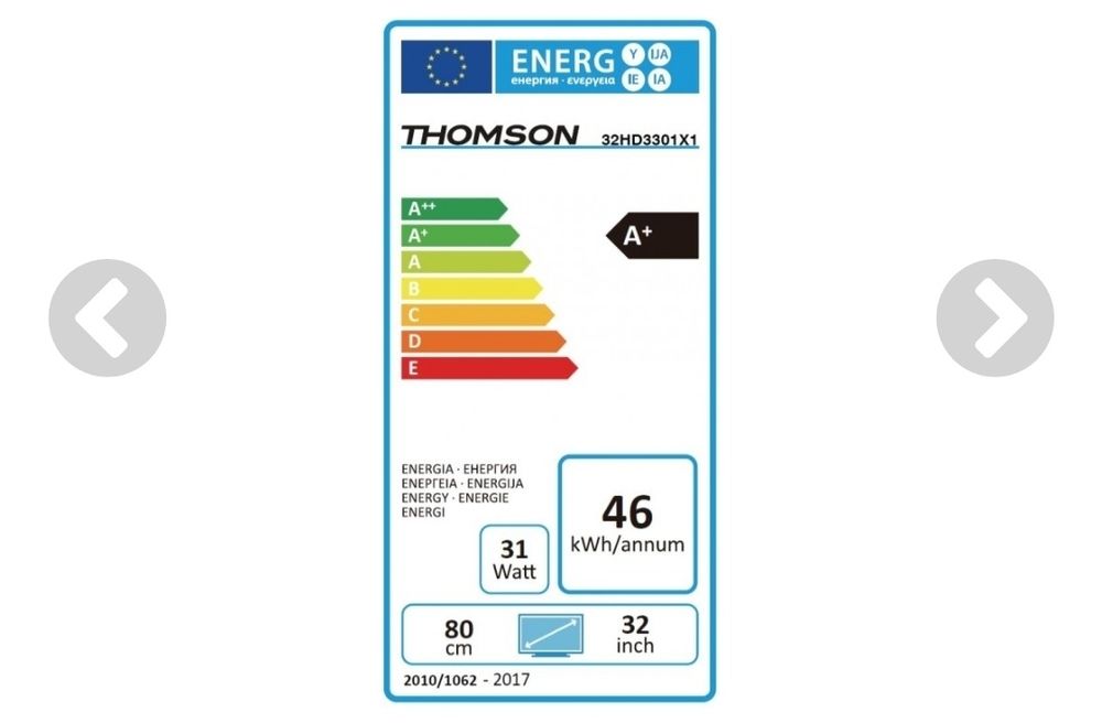 Televisão Thomson 32HD330164171726020610122