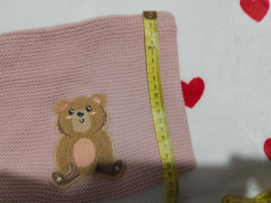 Uroczy komplecik czapka i komin dla dziewczynki ELOY