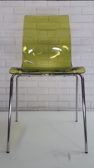 Cadeira Domitalia Gel B, poliprópileno - verde lima - 2pc.