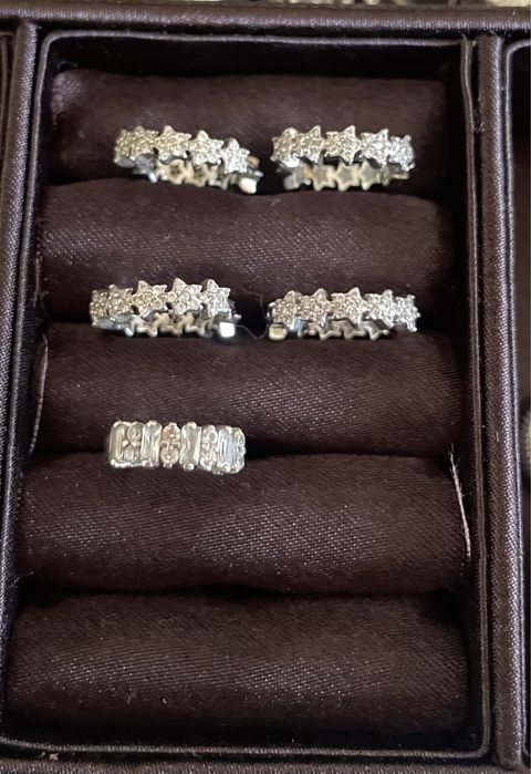 Fios, aneis e pendentes em prata