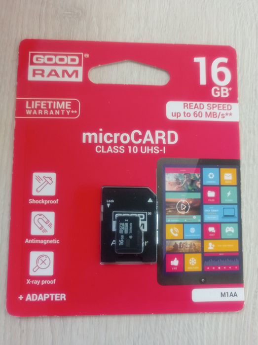 Карта пам'яті GOODRAM Micro SDHC 16GB