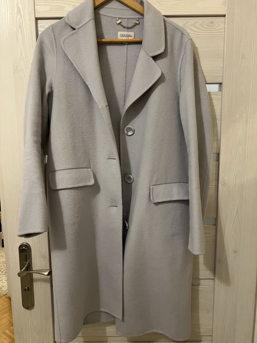 Płaszcz wełniany Taranko s/36 błękitny