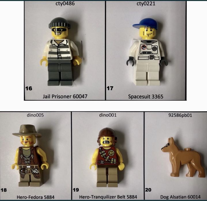 Minifiguras Lego Star Wars, Marvel, Ninjago, City, Dino, Series