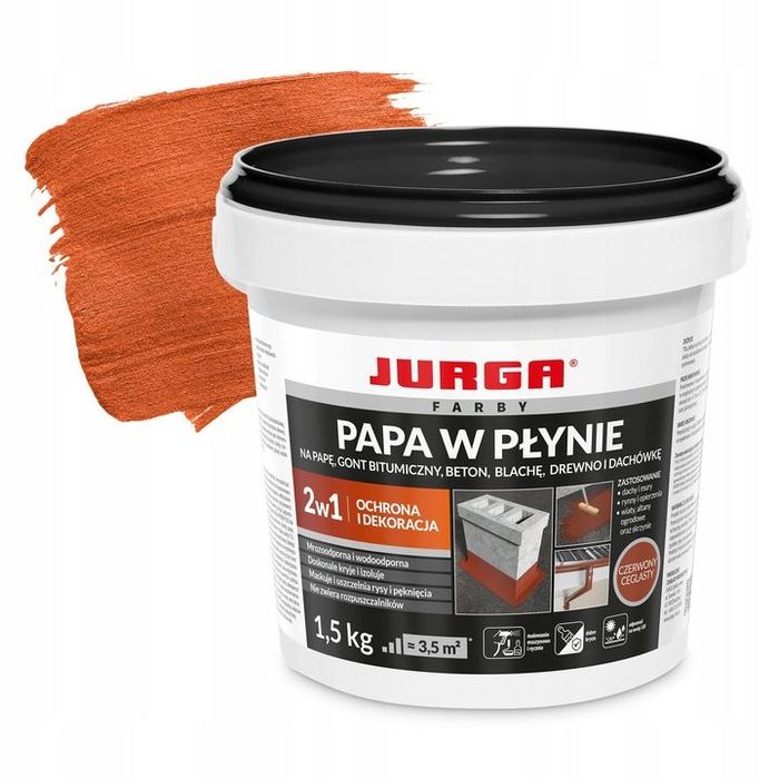 JURGA Papa w płynie 1,5kg czerwony ceglasty