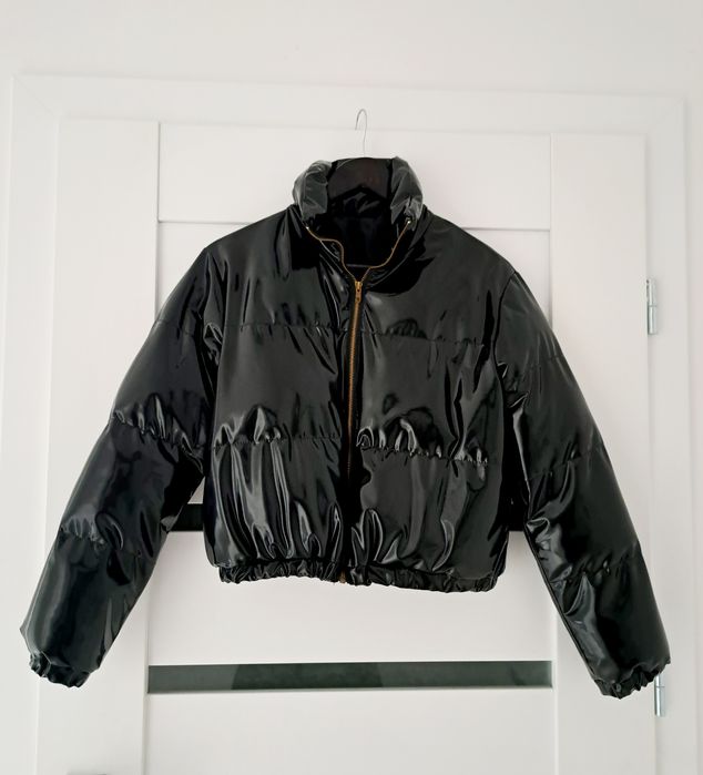 Czarna kurtka winylowa latexowa Bliss Uni