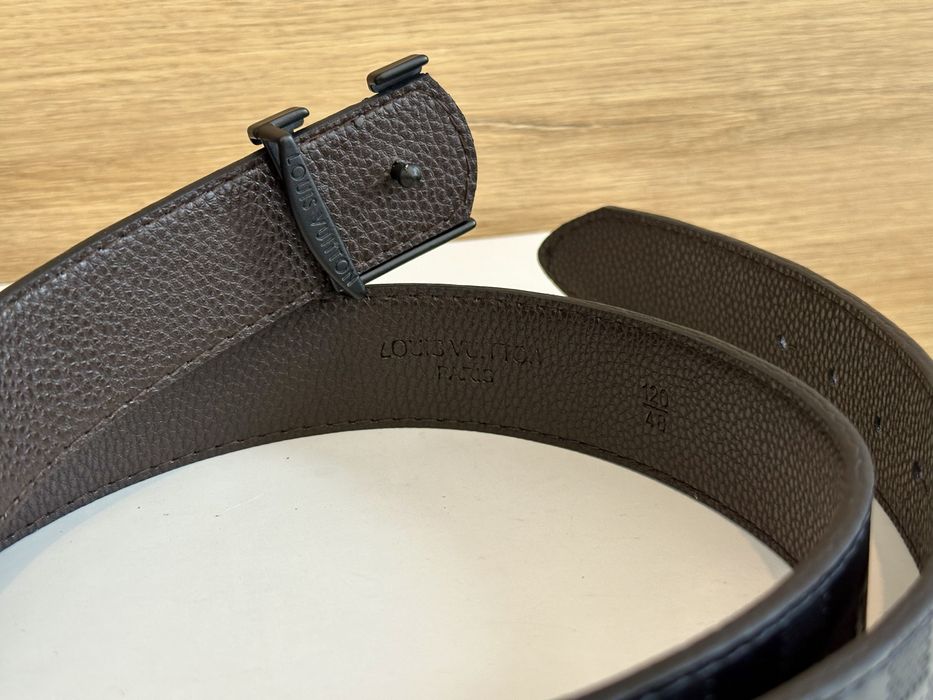Pasek Męski Louis Vuitton – Czarny Damier Infini / Graphite  Premium