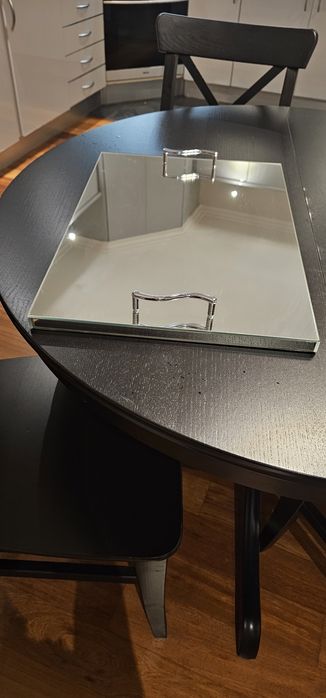 Vendo Bandeja feita por um Artesão Vidreiro. Vendo 10 Taças de ceramica de Alcobaça