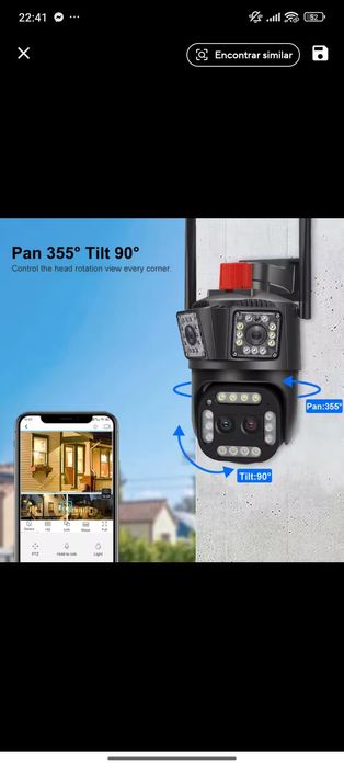 Câmara de vigilância WiFi/TOP