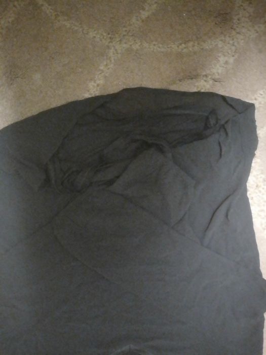 Blusa preta de manga comprida forrada