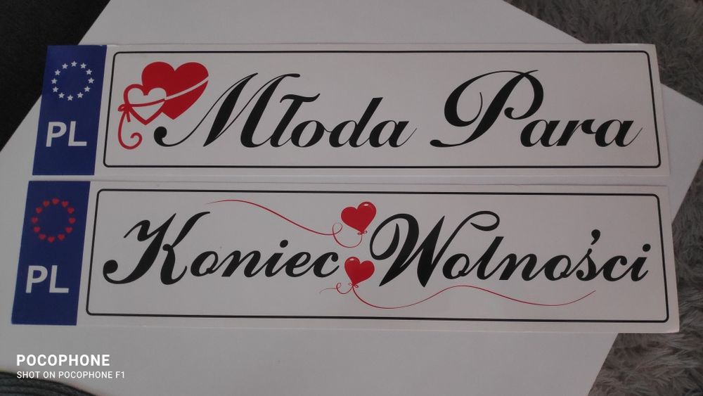 Tablica powitalna i tablica ustawienie stołów