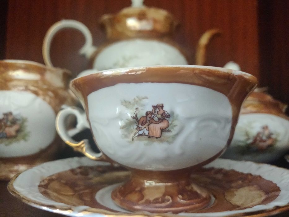 Porcelana Serwis kawowy herbaciany Wałbrzych