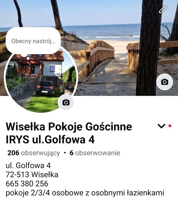 Pokoje gościnne IRYS Wisełka