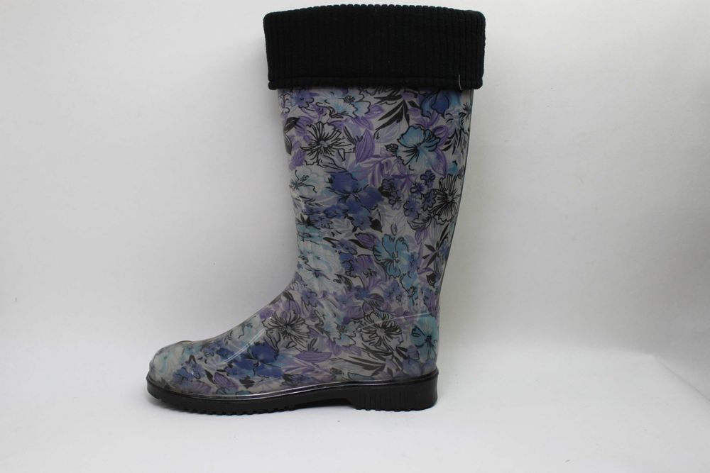 Резиновые гумові сапоги тм Alisa Line Оригинал ( А201 Ситец синий )