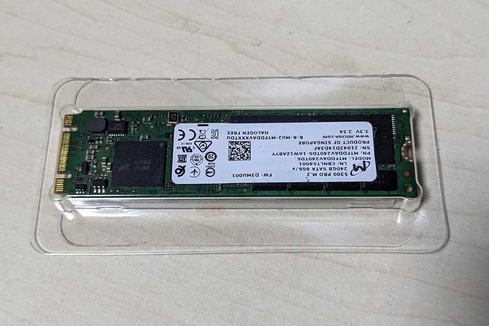 НОВИЙ SSD Micron 5300 PRO M.2 SATA 240GB