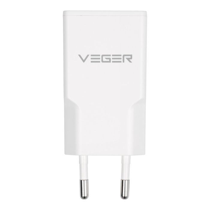 VEGER ładowarka sieciowa USB A + USB C QC PD 30W 30W1A1C biała