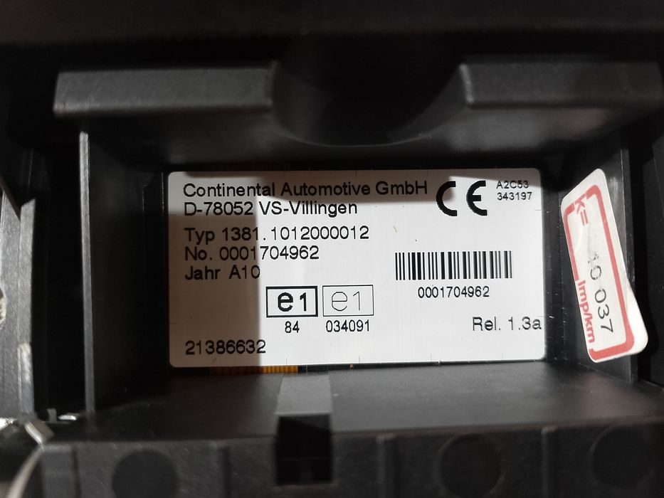 Tachograf Volvo 21386632 A2C53336773 1381.1012000012