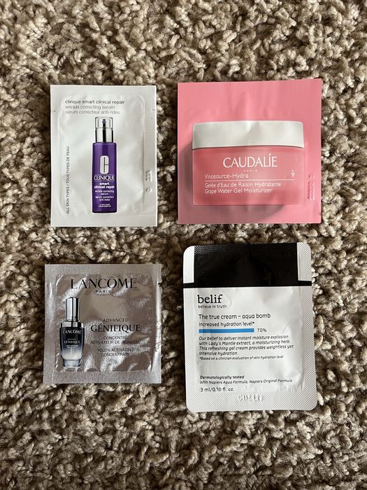 Zestaw serum Lancome Genifique Clinique Caudalie Belif krem