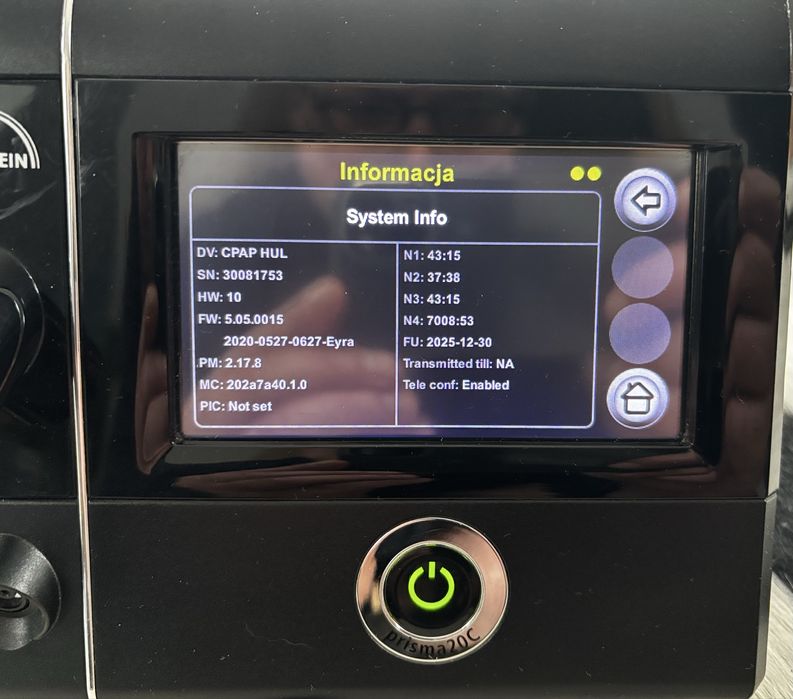 Aparat CPAP Prisma 20C bezdech senny