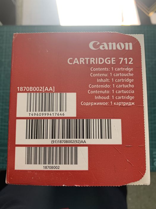 Canon 712 Ref1870B002 Toner Preto