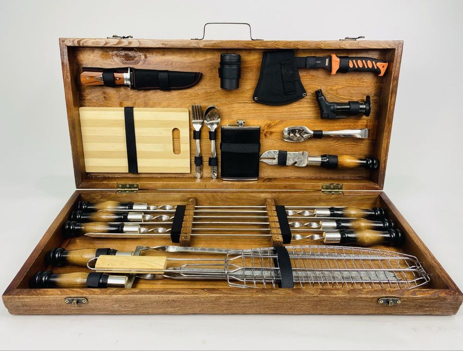111максимальний Набір шомпурів в деревʼяному ящику