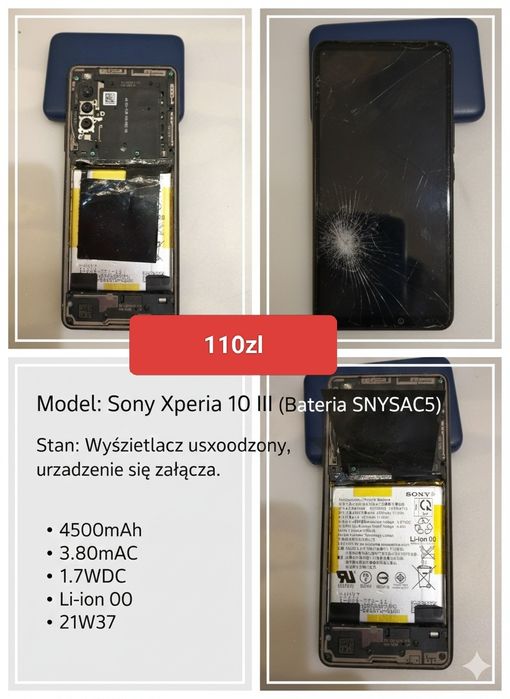 Tel kom , Sony Xperia 10 III, Motorola G30 - Usz