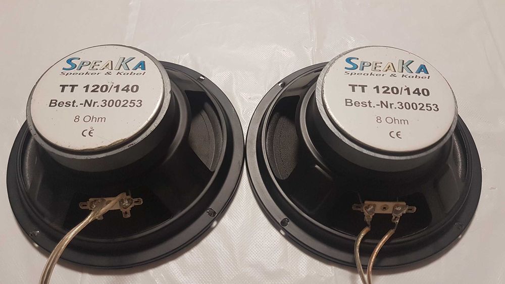Динамики НЧ,СЧ SpeaKa TT120/140+MT 75/90 made in Germany