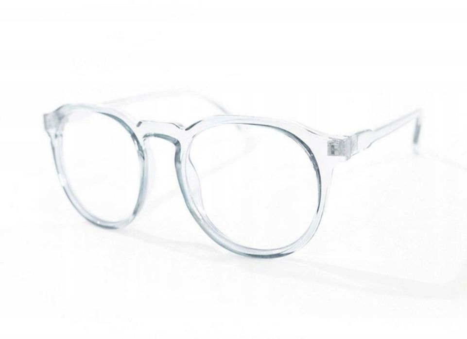 Przezroczyste okulary chroniące przed niebieskim światłem