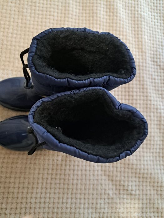 Kalosze damskie/dziewczęce zimowe ocieplane 210 SNOW 1 granatowe nowe