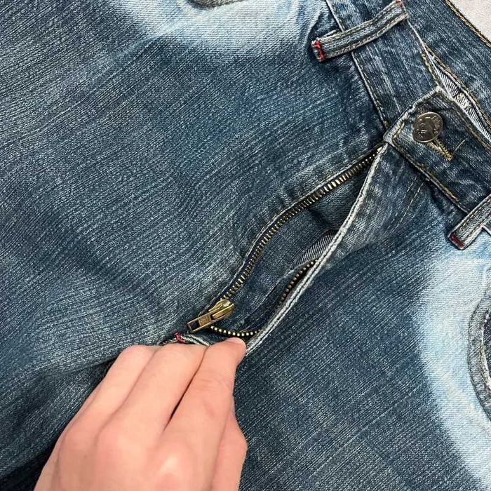 Vintage Spodnie Jeansy Y2K Denim Pants Washed Rap Skate Trendy 00s