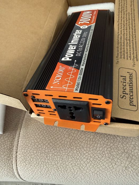 Инвертор  NCKOU  3000W! . 12/220V. Чистый синус. В наличии.