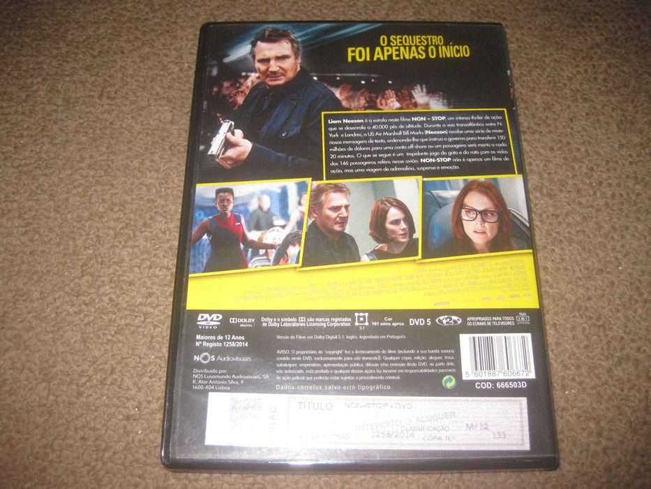 DVD "Non-Stop" com Liam Neeson64739411535873121