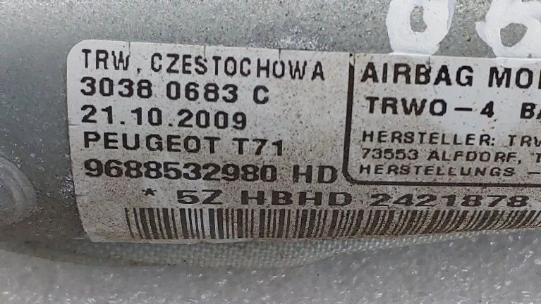 Airbag cortina esquerdo PEUGEOT 308 SW