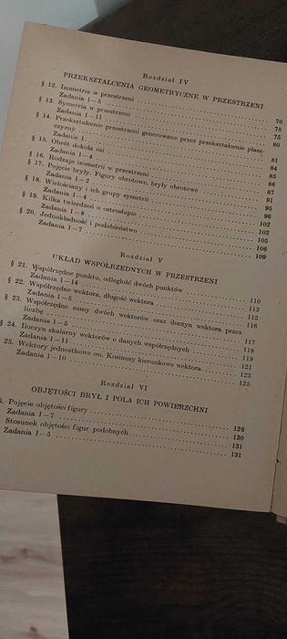 Geometria dla klasy 4 liceum M. Bryński 1974