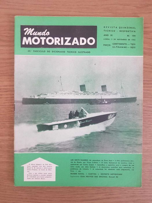 Revista Mundo Motorizado Nº194 (Ano:1965)