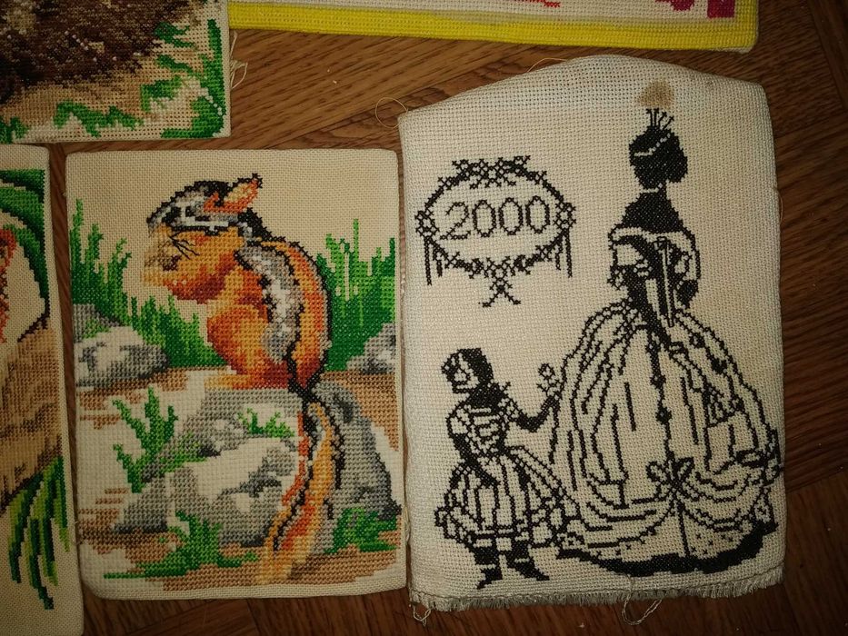 Вишивки, вышивки, 8 шт. одним лотом