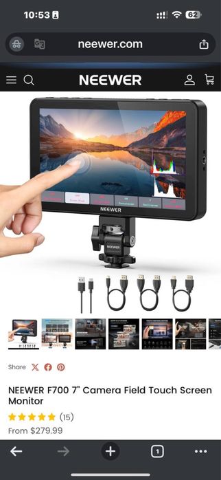 NEEWER F700 7" Camera Field Touch Screen Monitor