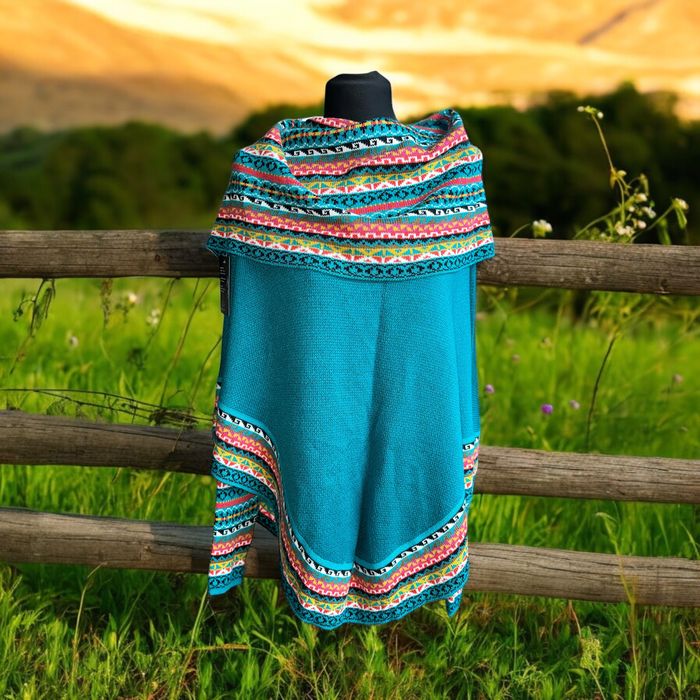 Ponczo z alpaki różne damskie meskie