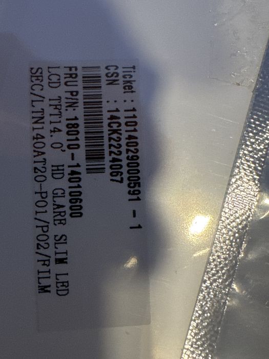 LCD Full Led LTN140AT20 Samsung